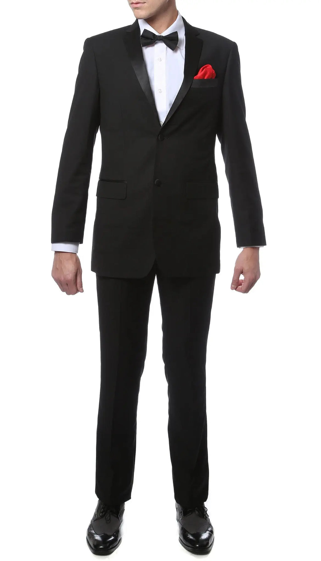TX2000 2pc Black Slim Fit Notch Lapel Tuxedo Shopify