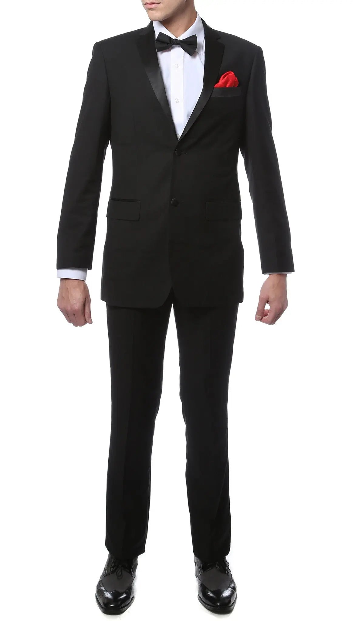 TX2000 2pc Black Slim Fit Notch Lapel Tuxedo Shopify