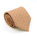 Pots Brown Necktie with Handkerchief Set FHYINC