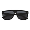 AEON - Square Flat Top Shield Polarized Sunglasses Mono  Black Smoke Morspecs