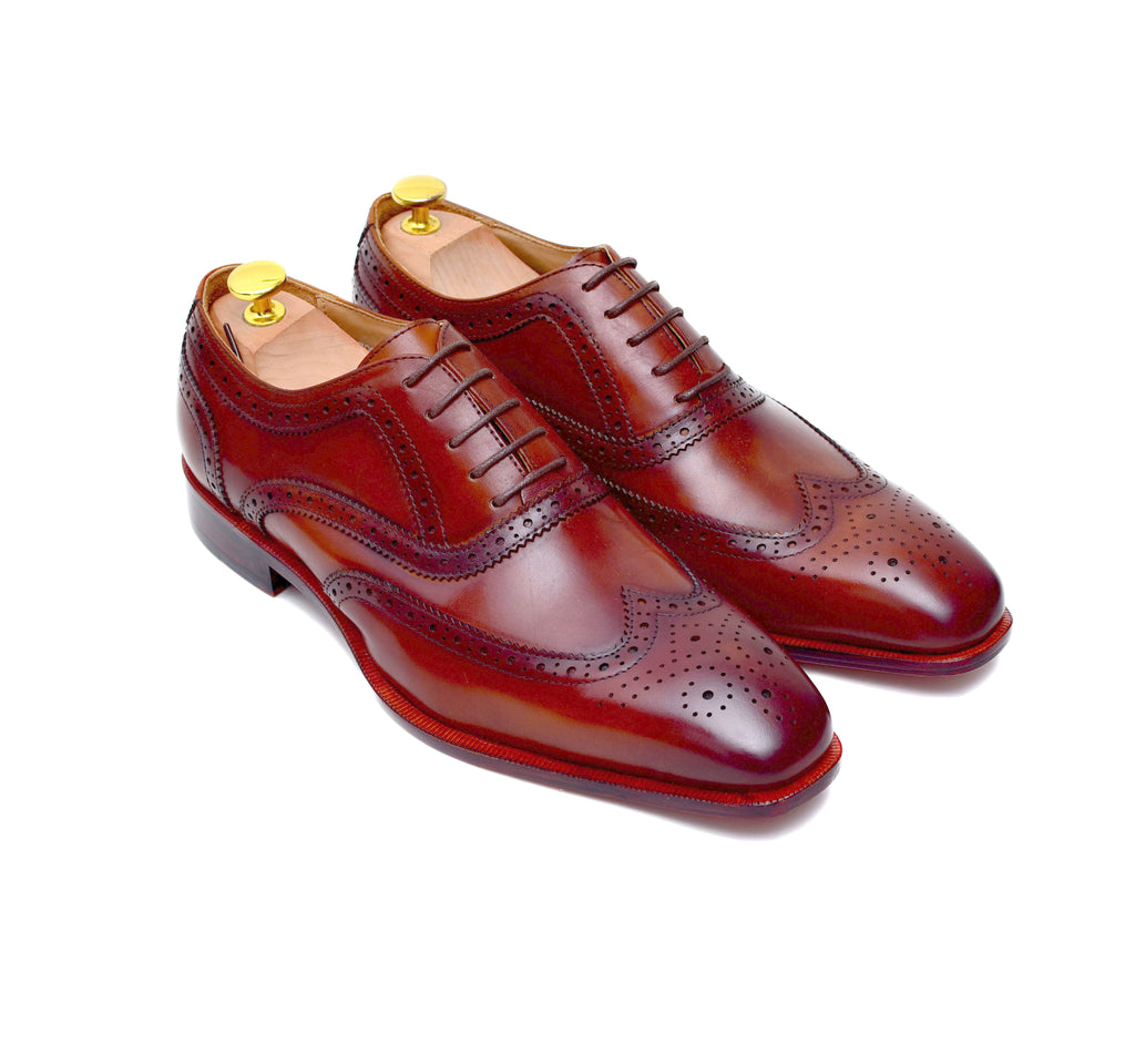 Lincoln - Brown Leather Wingtip Oxfords
