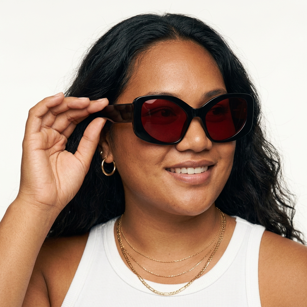 Daring Oversized Plastic Sunglasses