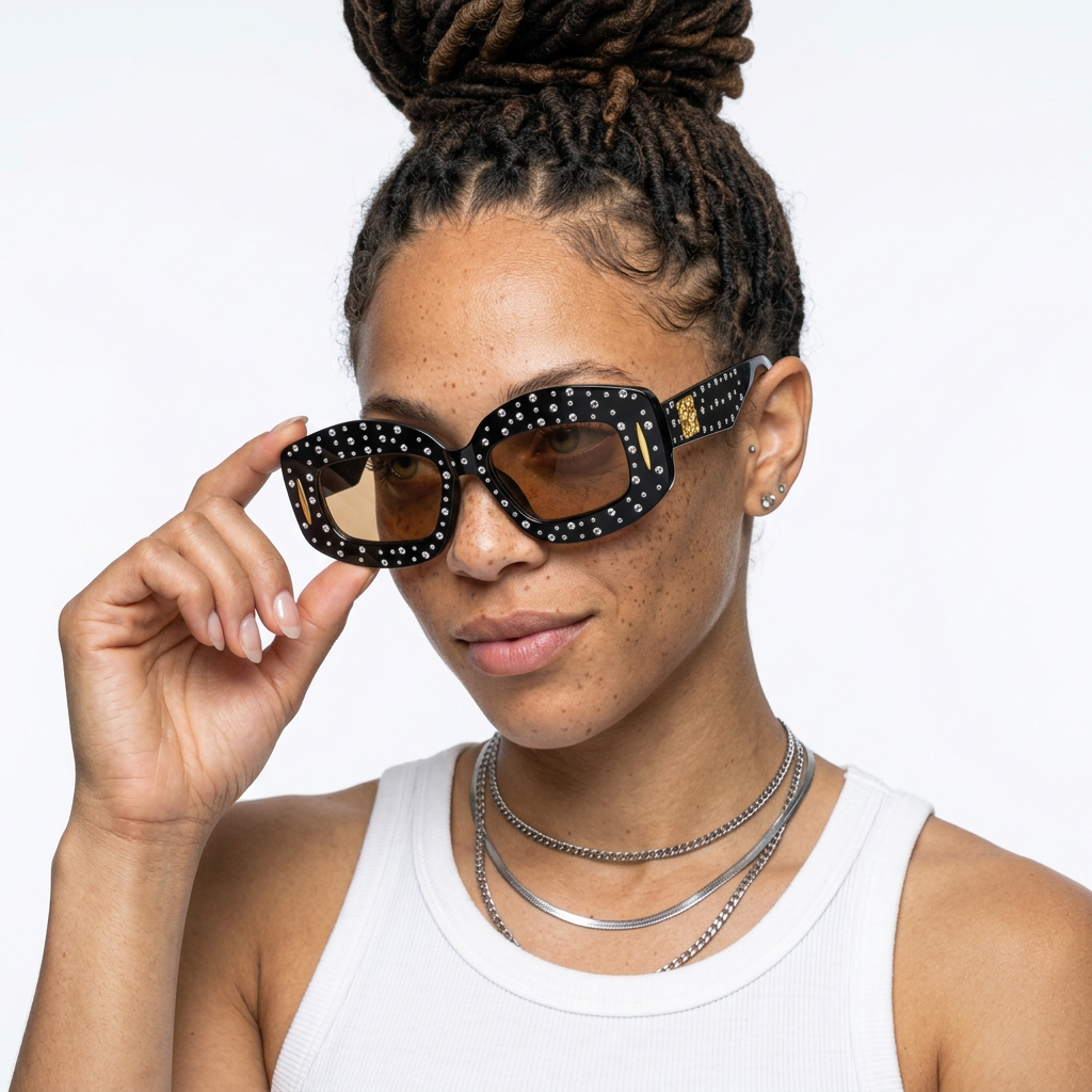 Audacious Diamond Square Sunglasses