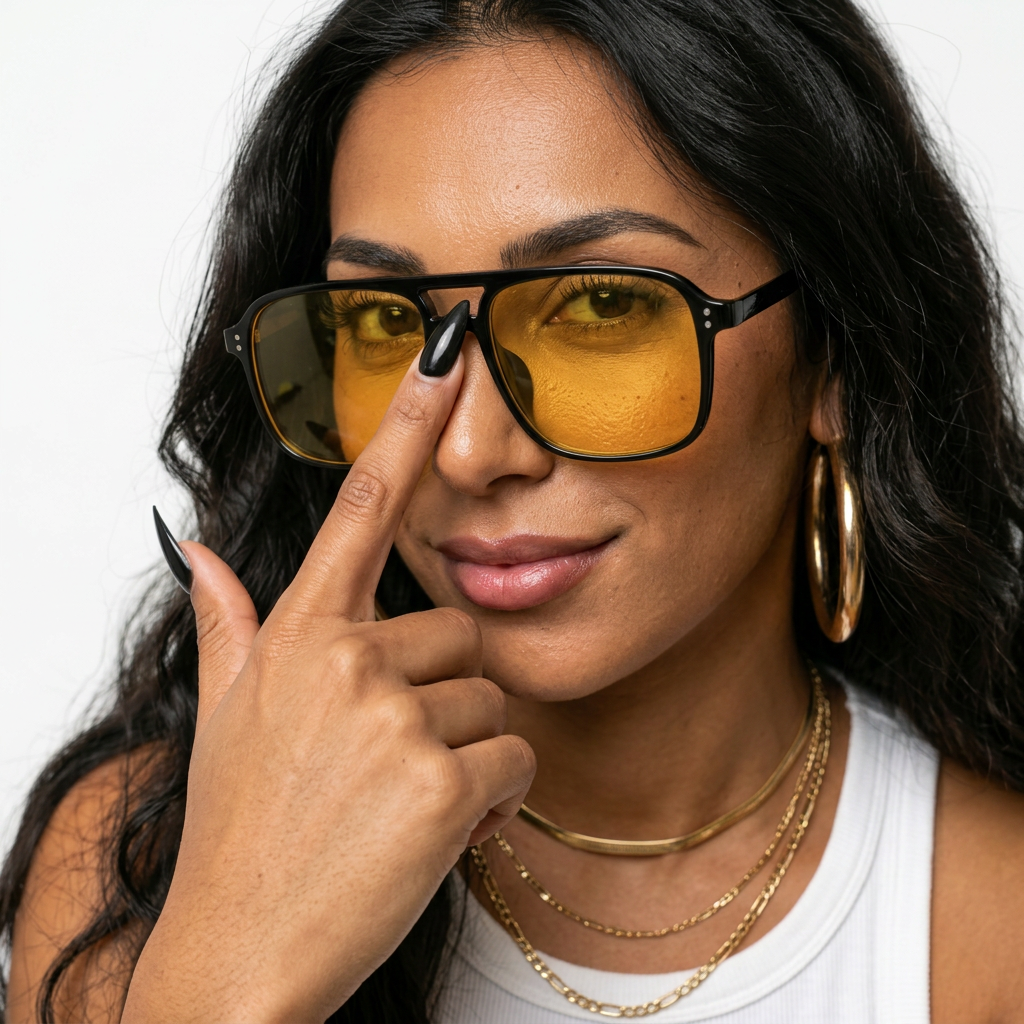 Fearless Acetate Square Sunglasses