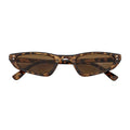 BURMESE - Small Hexagonal Cat Eye Sunglasses Tortoise Brown Morspecs