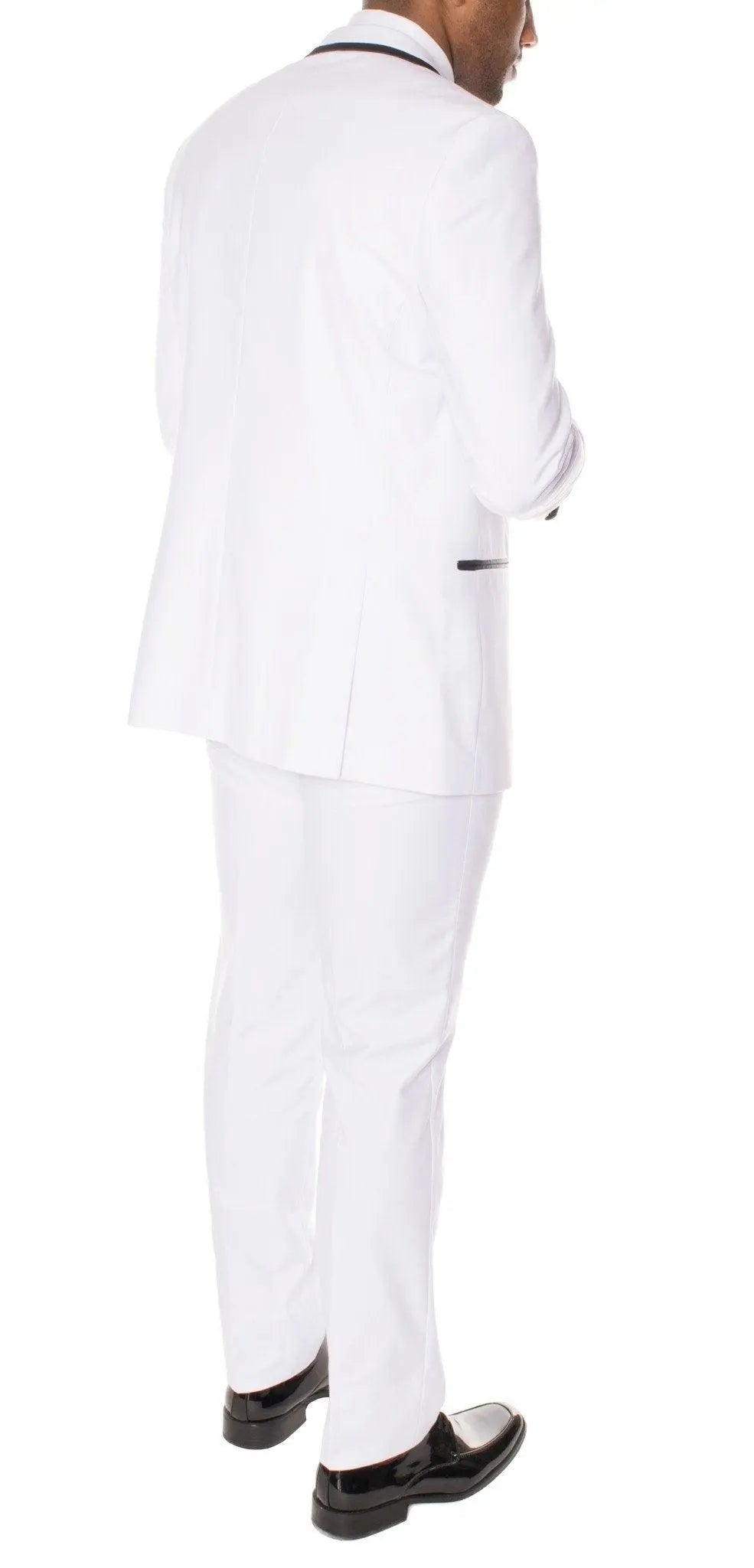 Celio White & Black 3 piece Slim Fit Tuxedo Ferrecci