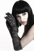 Chilrose Velvet Whisper Sheer Lace Long Gloves Chilirose