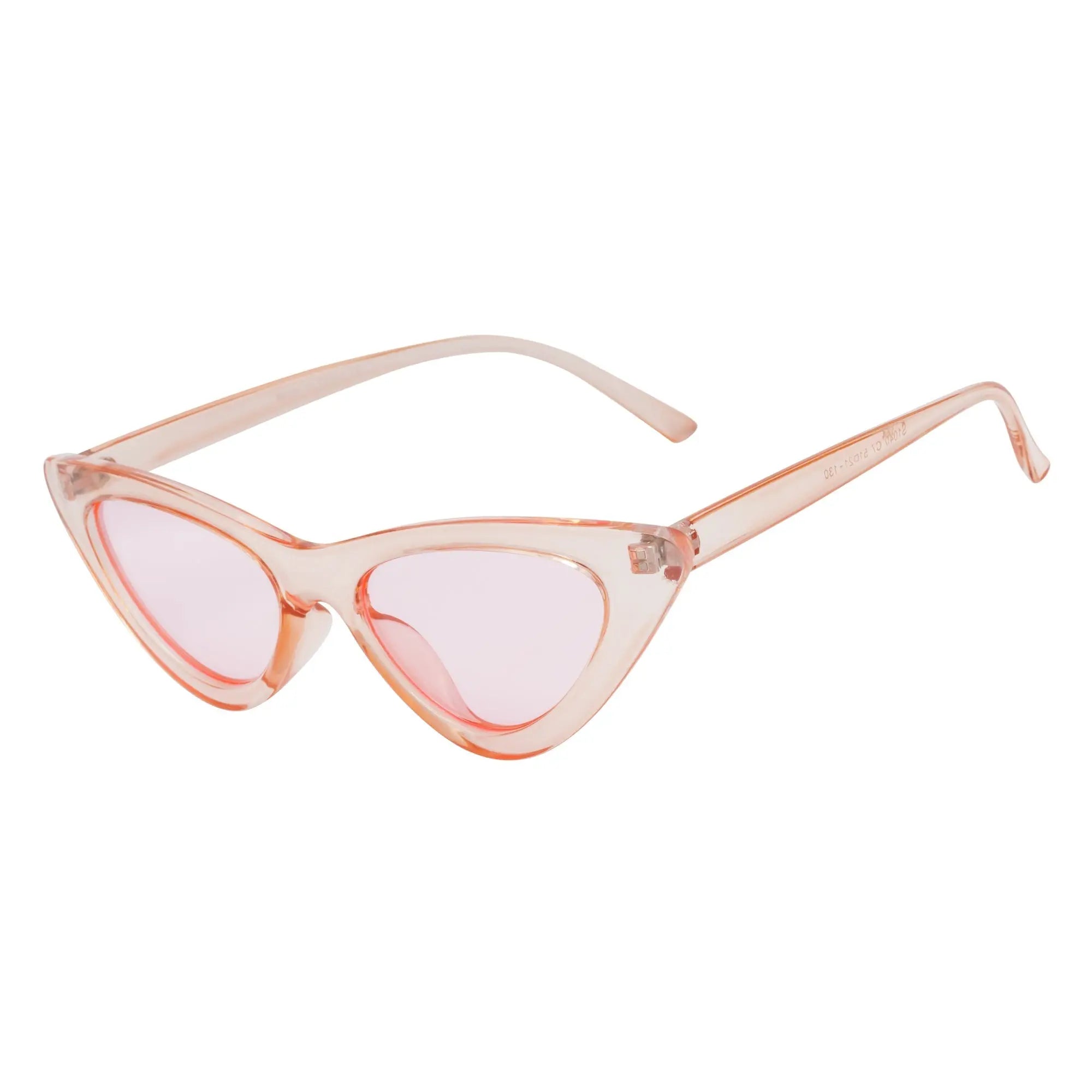 FELINE - Oval Small Cat Eye Sunglasses Pink Pink Morspecs
