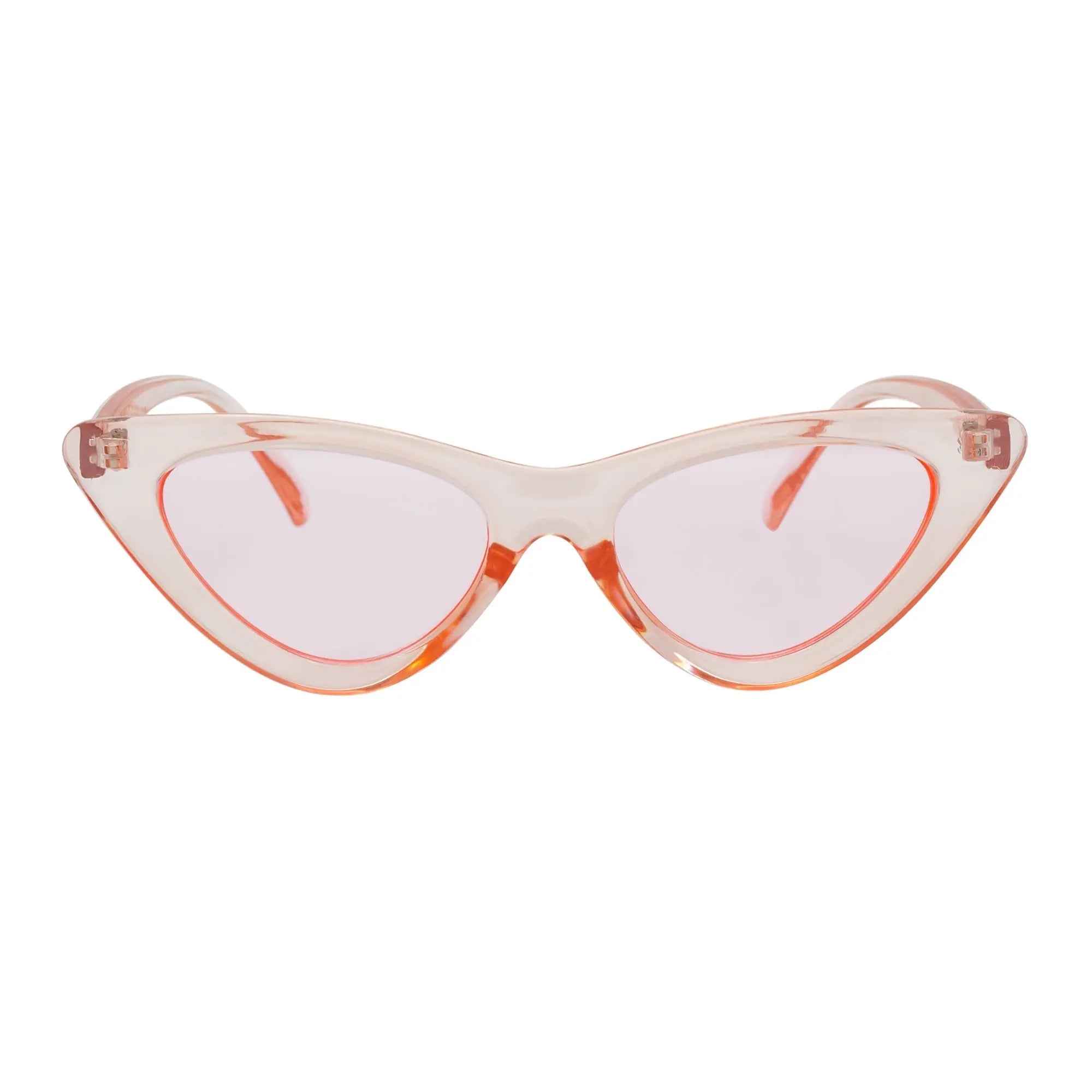 FELINE - Oval Small Cat Eye Sunglasses Pink Pink Morspecs