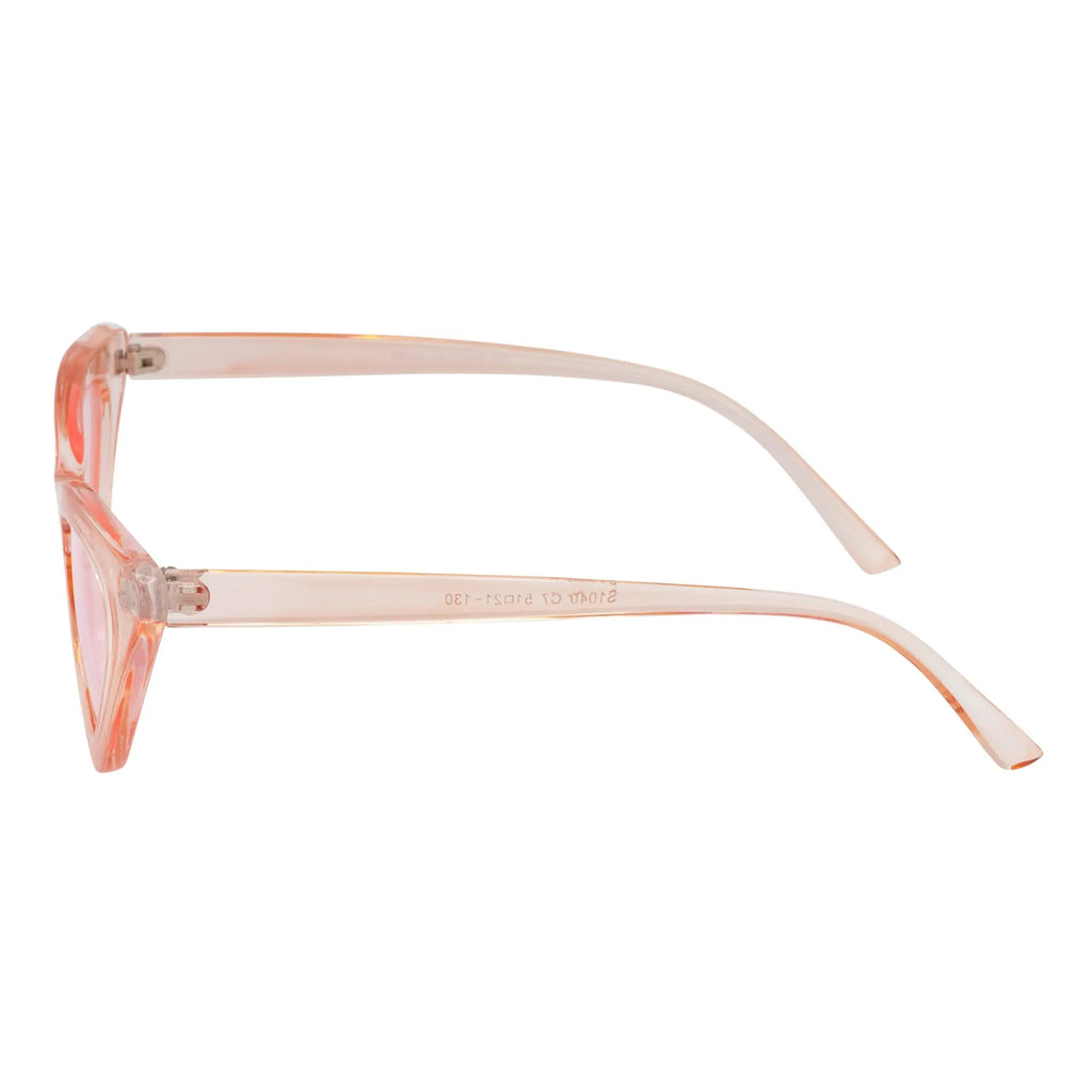 FELINE - Oval Small Cat Eye Sunglasses Pink Pink Morspecs