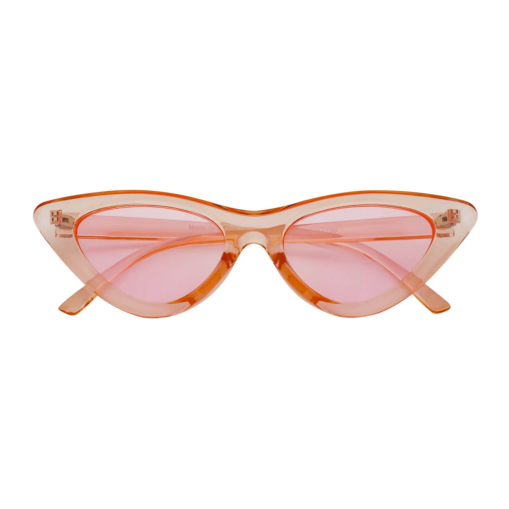 FELINE - Oval Small Cat Eye Sunglasses Pink Pink Morspecs