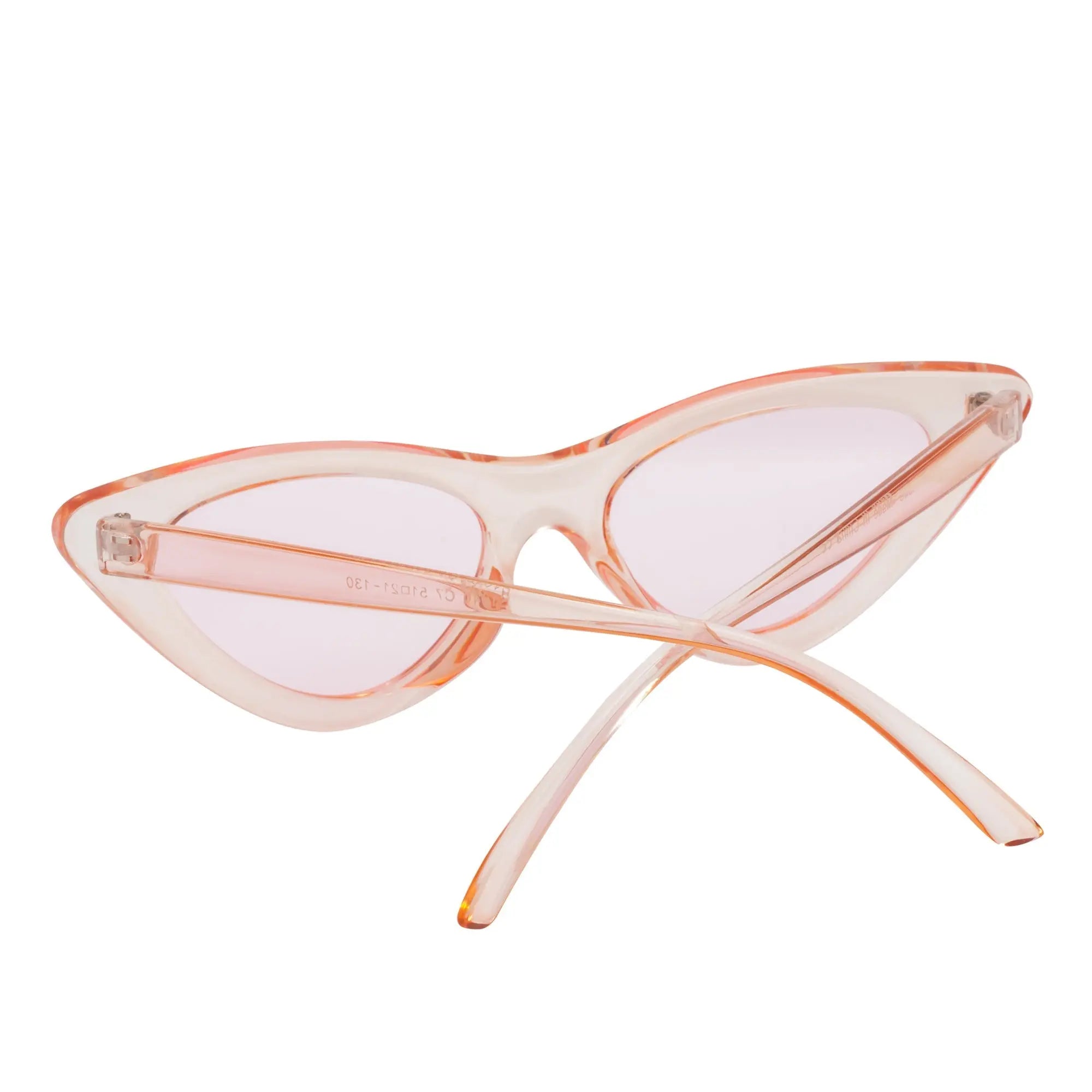 FELINE - Oval Small Cat Eye Sunglasses Pink Pink Morspecs