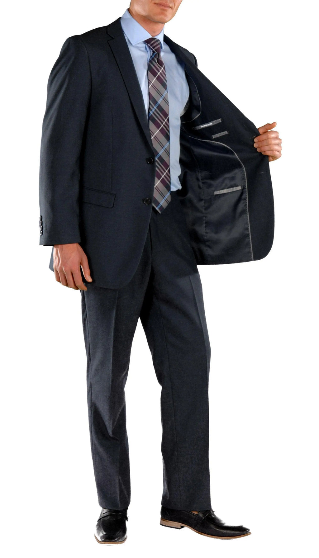 Ford Navy Blue Regular Fit 2 Piece Suit-1