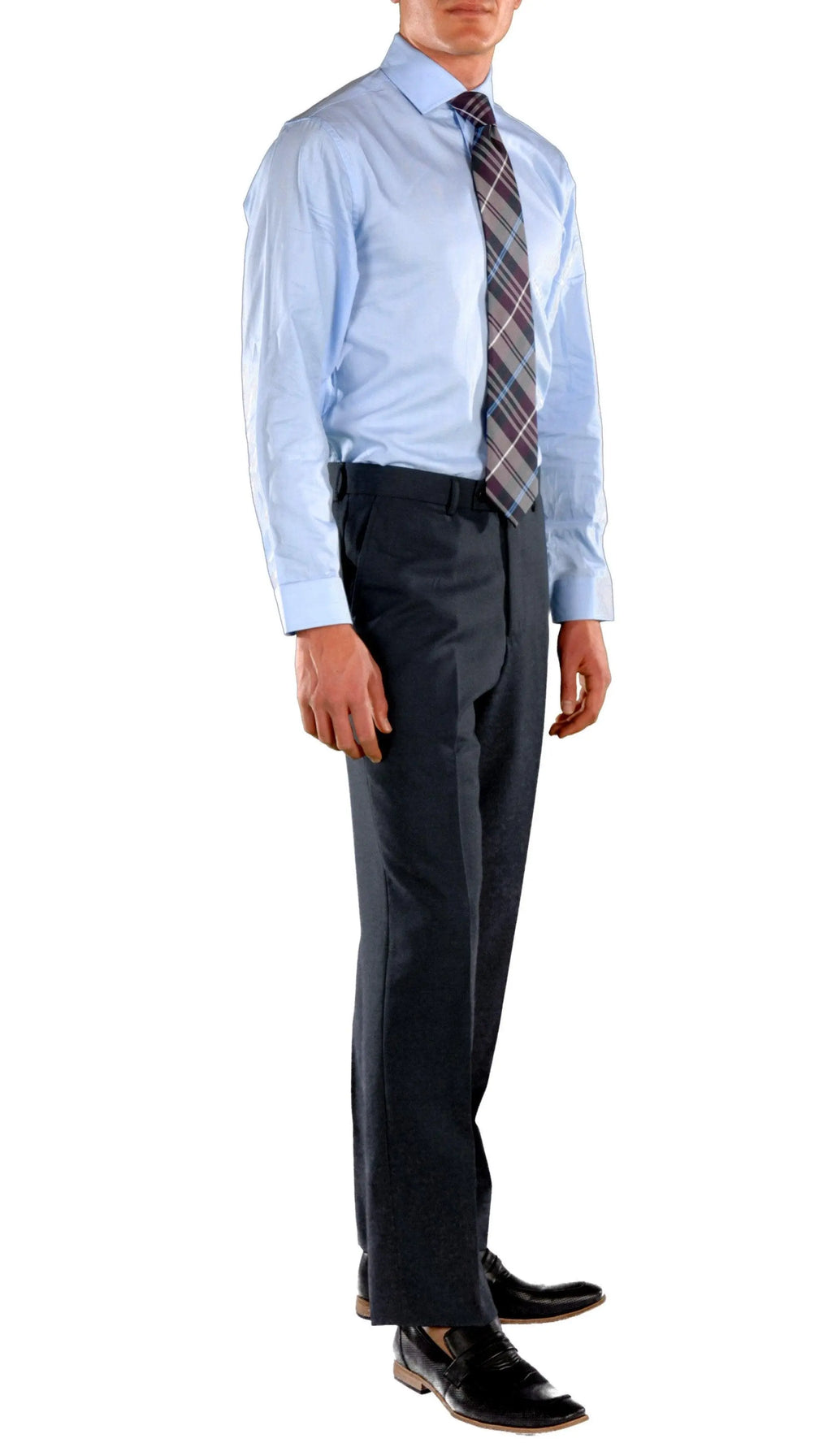 Ford Navy Blue Regular Fit 2 Piece Suit-4
