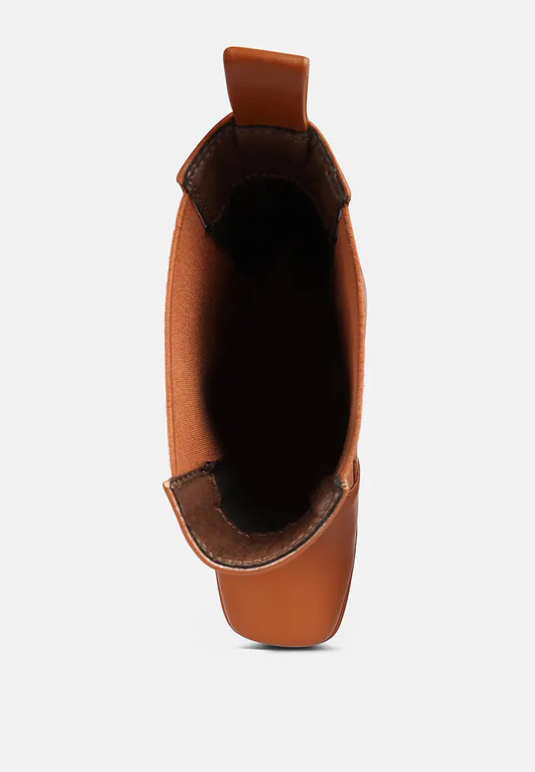 Frosty High Platform Block Heel Chelsea Boot London Rag