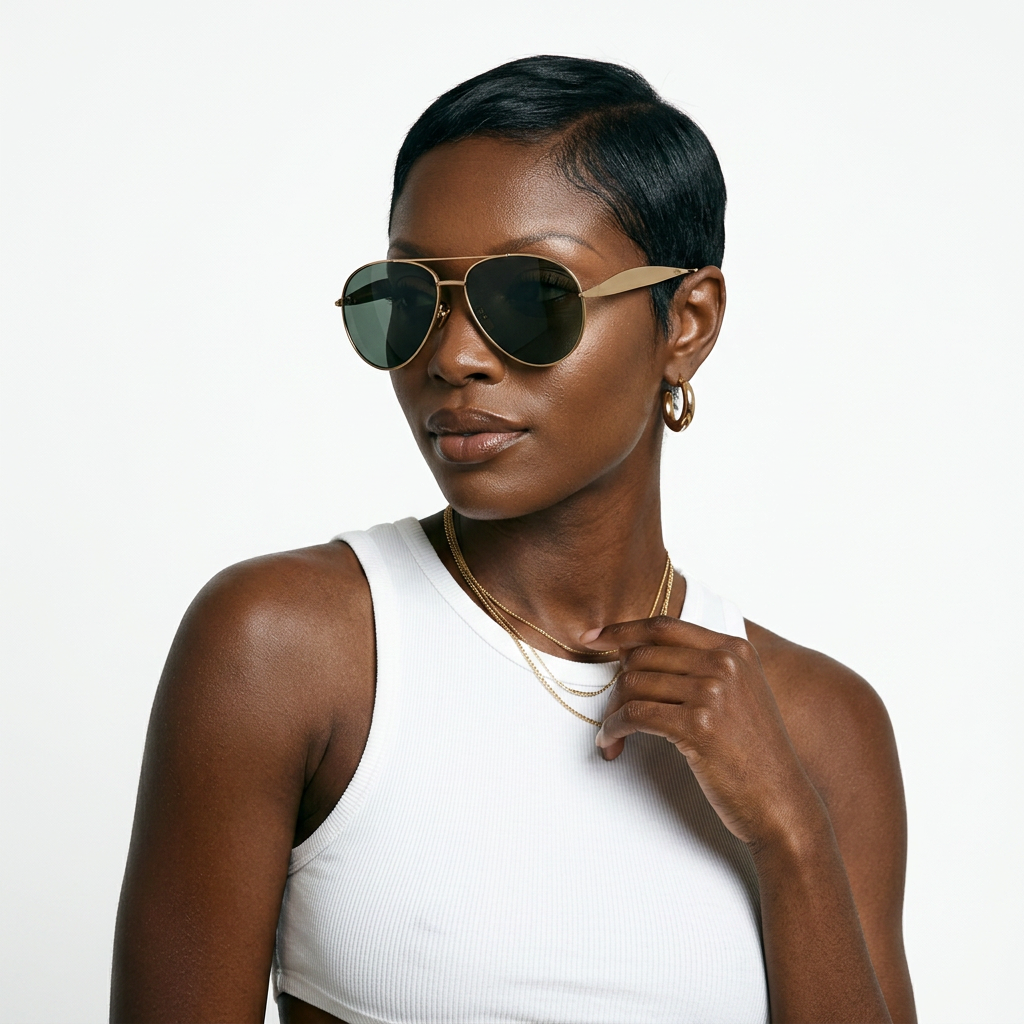 Limitless Gold Pilot Sunglasses