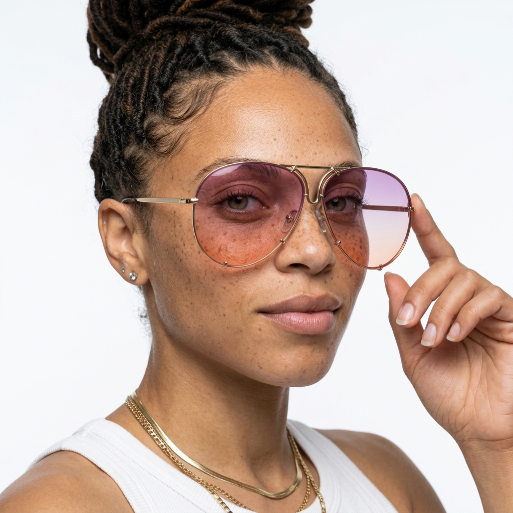 Radiant Oversized Gradient Sunglasses