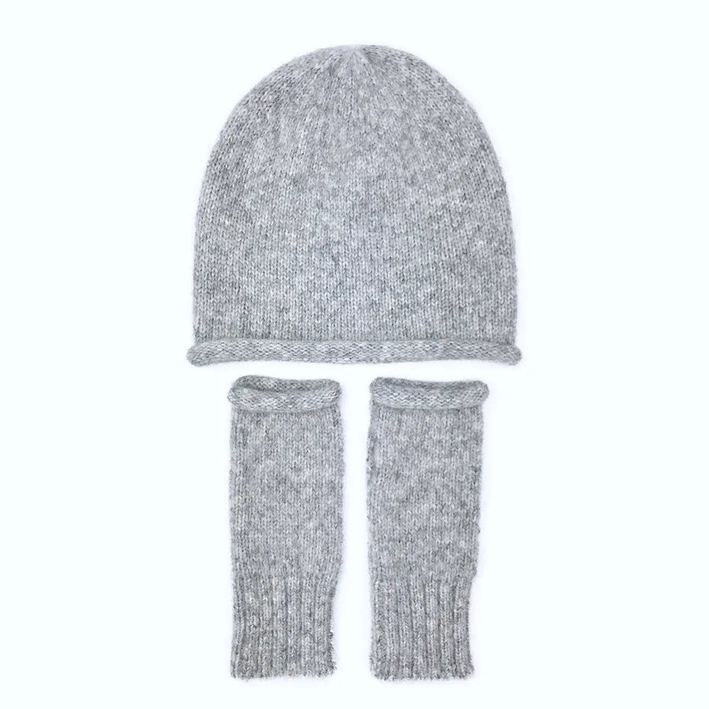 Gray Essential Knit Alpaca Gloves Allpa