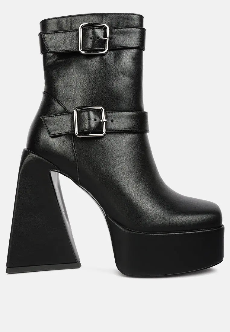 Hot Cocoa High Platform Ankle Boots London Rag