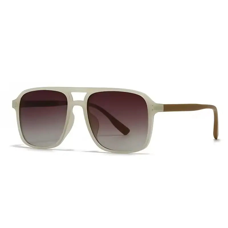 Fearless Acetate Square Sunglasses Boho Brown