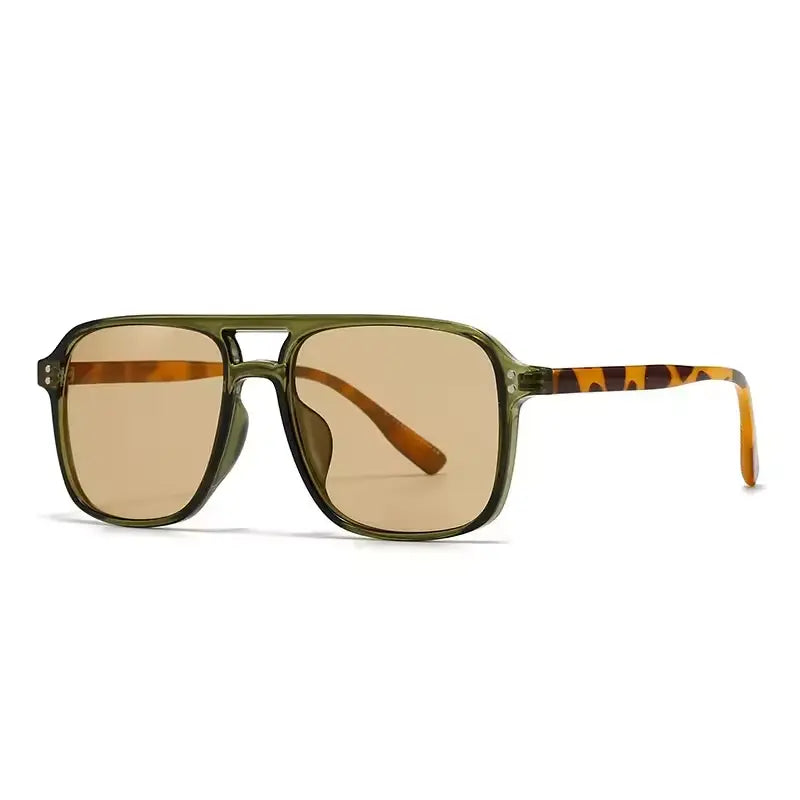 Fearless Acetate Square Sunglasses Boho Brown