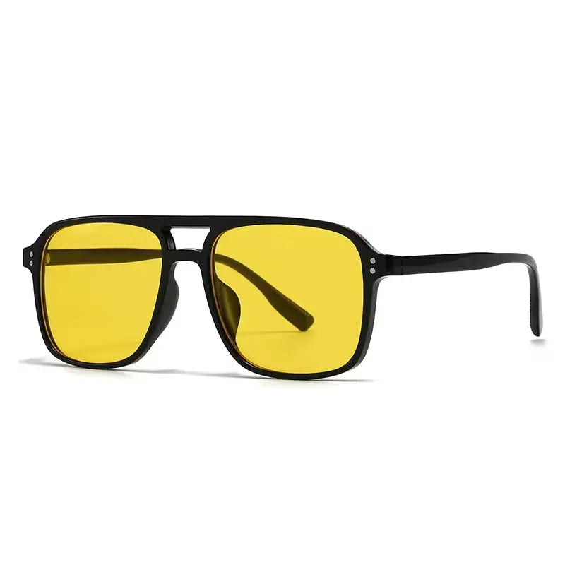 Fearless Acetate Square Sunglasses Boho Brown