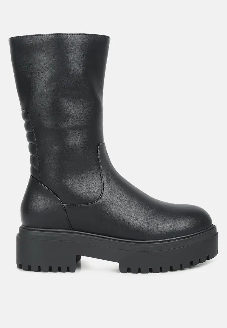 Lewisa Panelled Lug Sole Boots London Rag