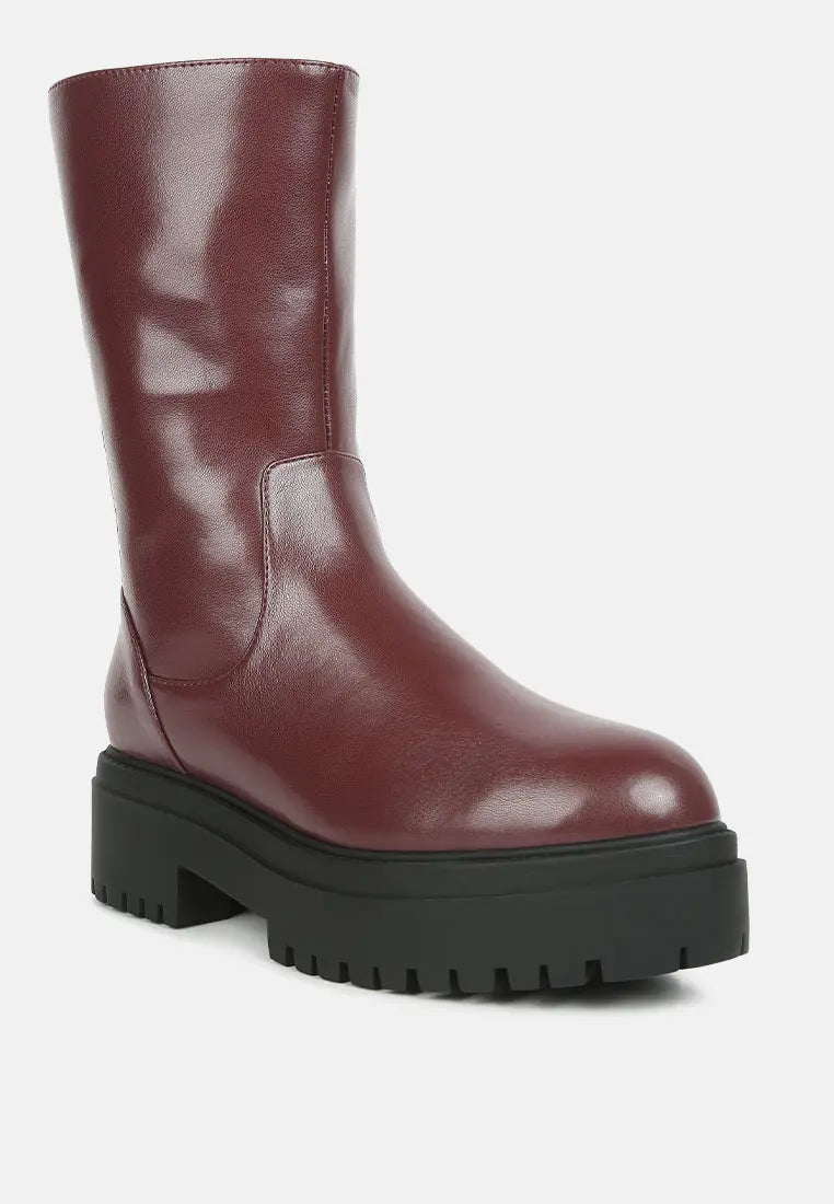 Lewisa Panelled Lug Sole Boots London Rag