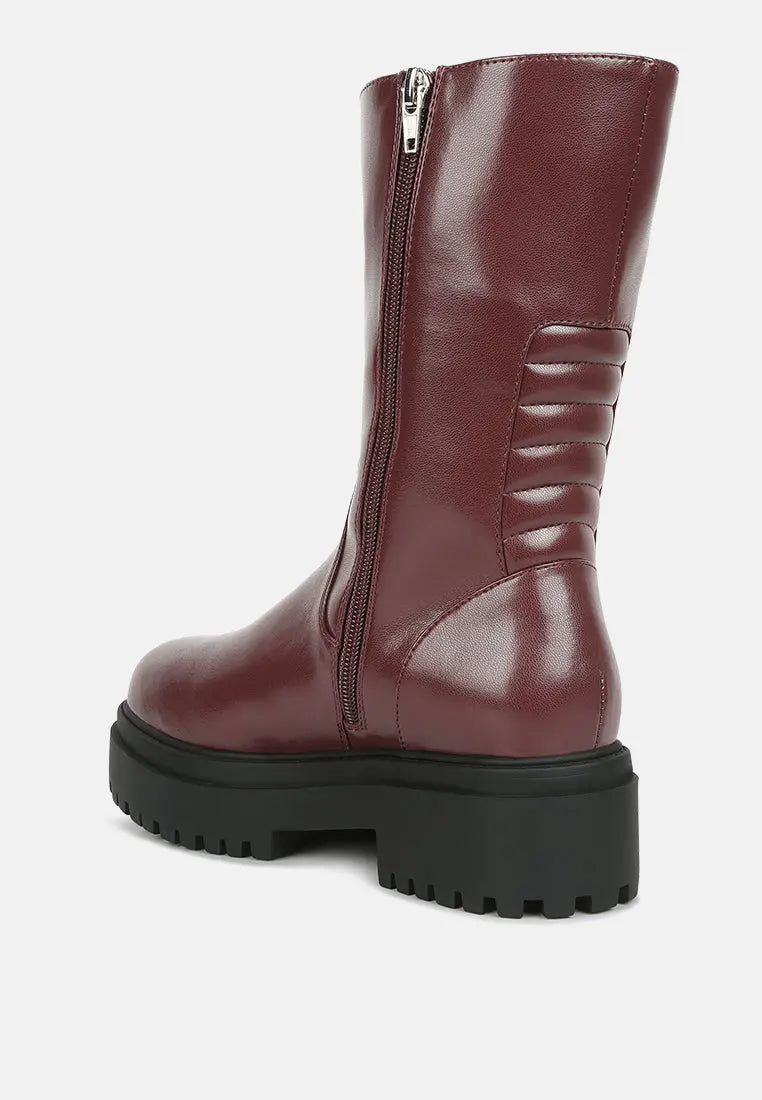 Lewisa Panelled Lug Sole Boots London Rag