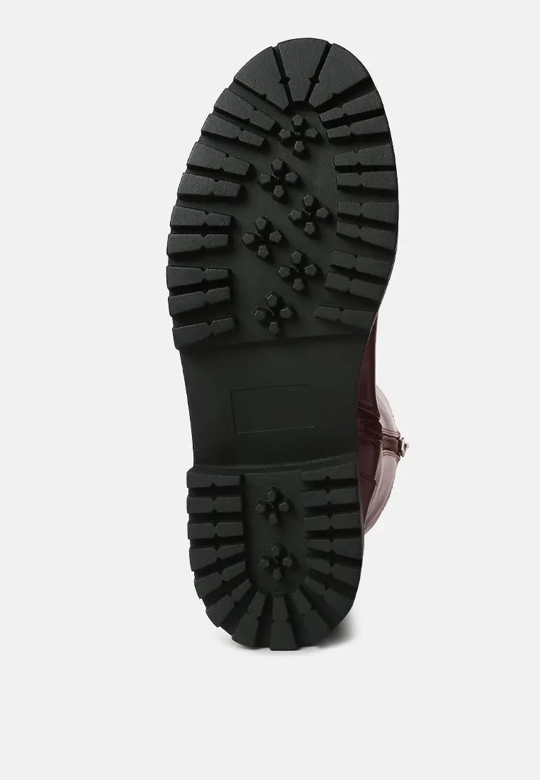 Lewisa Panelled Lug Sole Boots London Rag