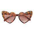 LITTLEHEART - Kids Girls Small Heart Shaped Sunglasses Tortoise Amber Morspecs