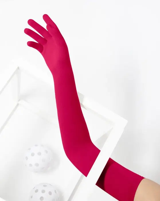 Seamless Gloves Armsocks - Red Splash Colors
