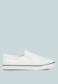 Men's canvas slip-on sneakers London Rag