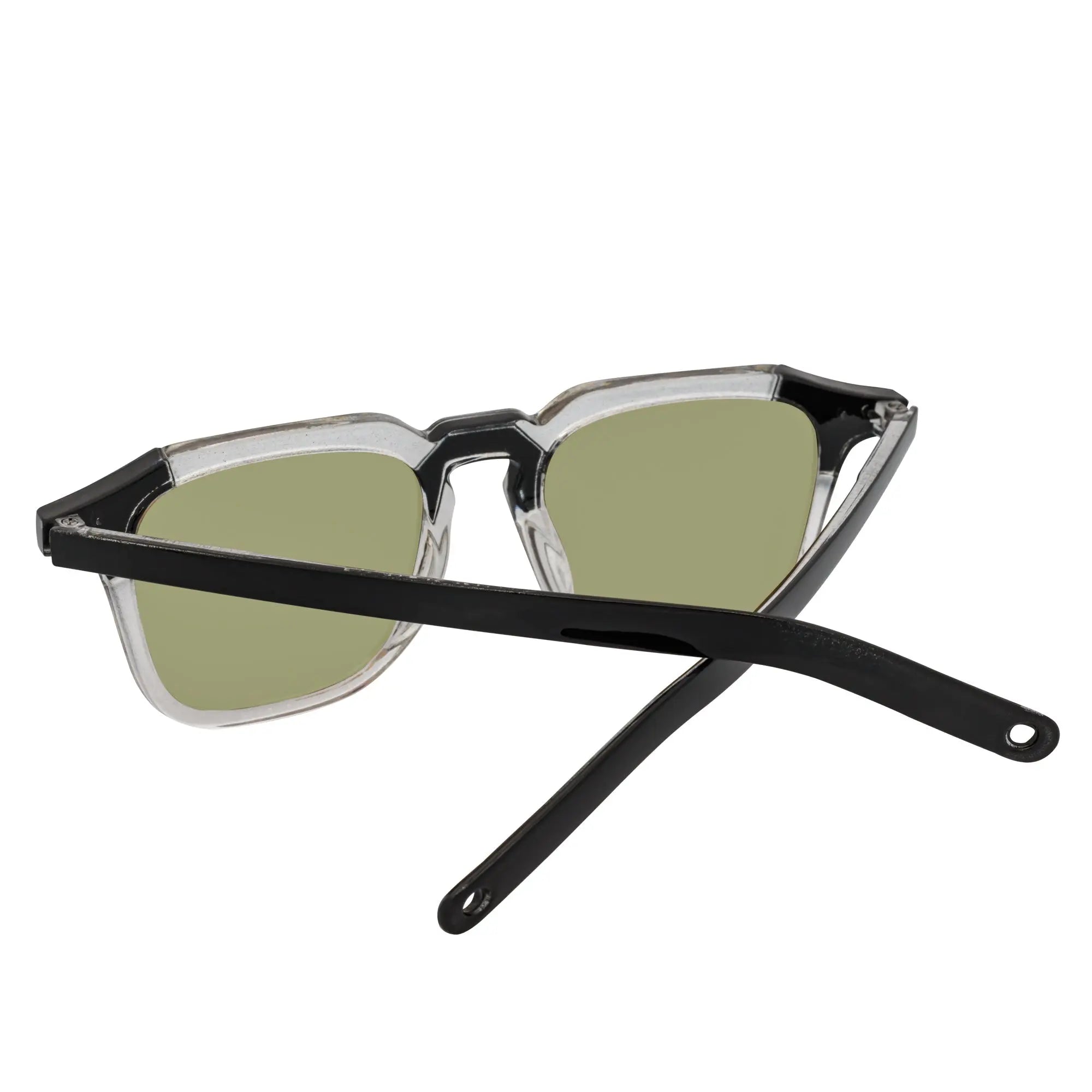 MISSONI - Square Horn Rimmed Sunglasses Black-Clear Yellow Morspecs