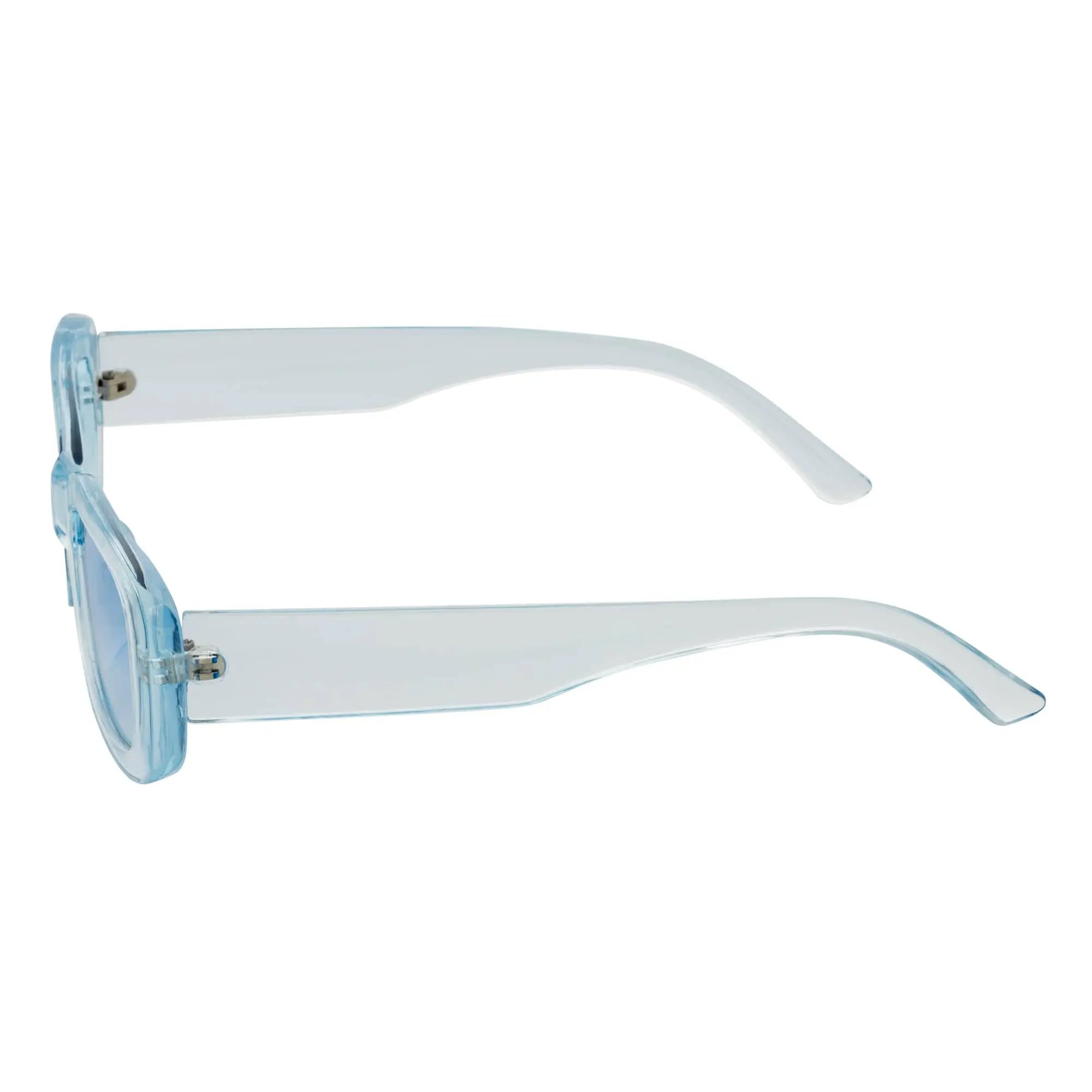 SLIM - Small Rectangle Sunglasses Blue Frame Blue Morspecs