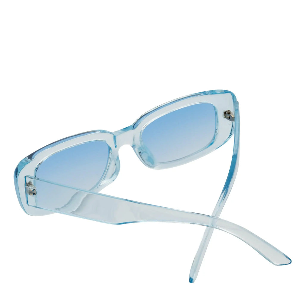 SLIM - Small Rectangle Sunglasses Blue Frame Blue Morspecs