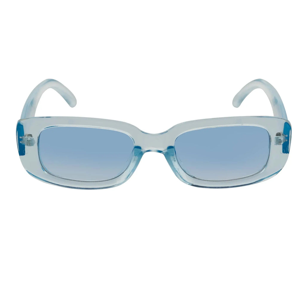 SLIM - Small Rectangle Sunglasses Blue Frame Blue Morspecs