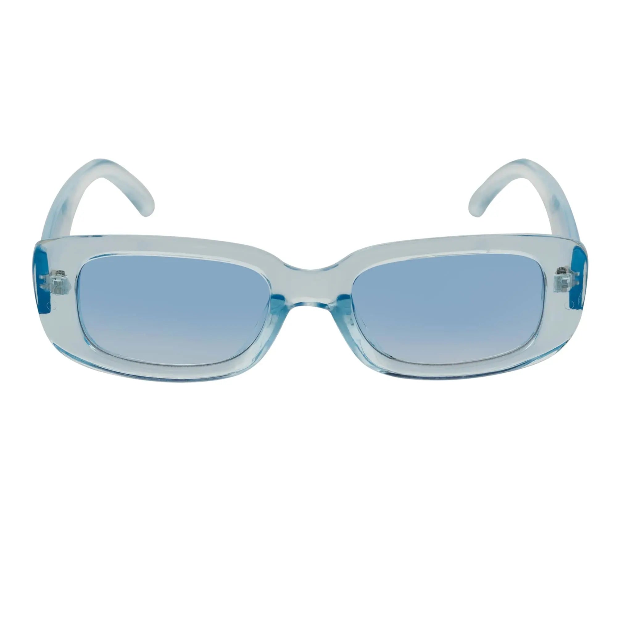 SLIM - Small Rectangle Sunglasses Blue Frame Blue Morspecs