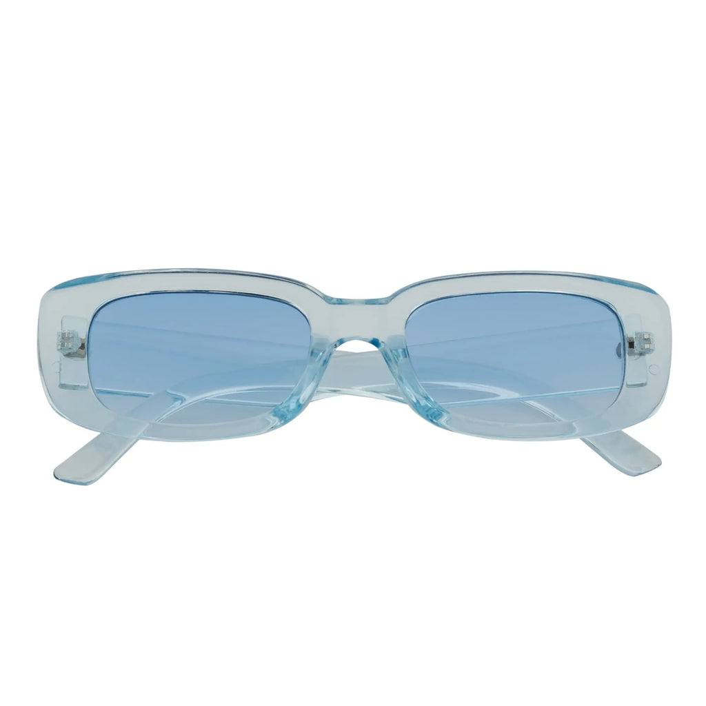 SLIM - Small Rectangle Sunglasses Blue Frame Blue Morspecs