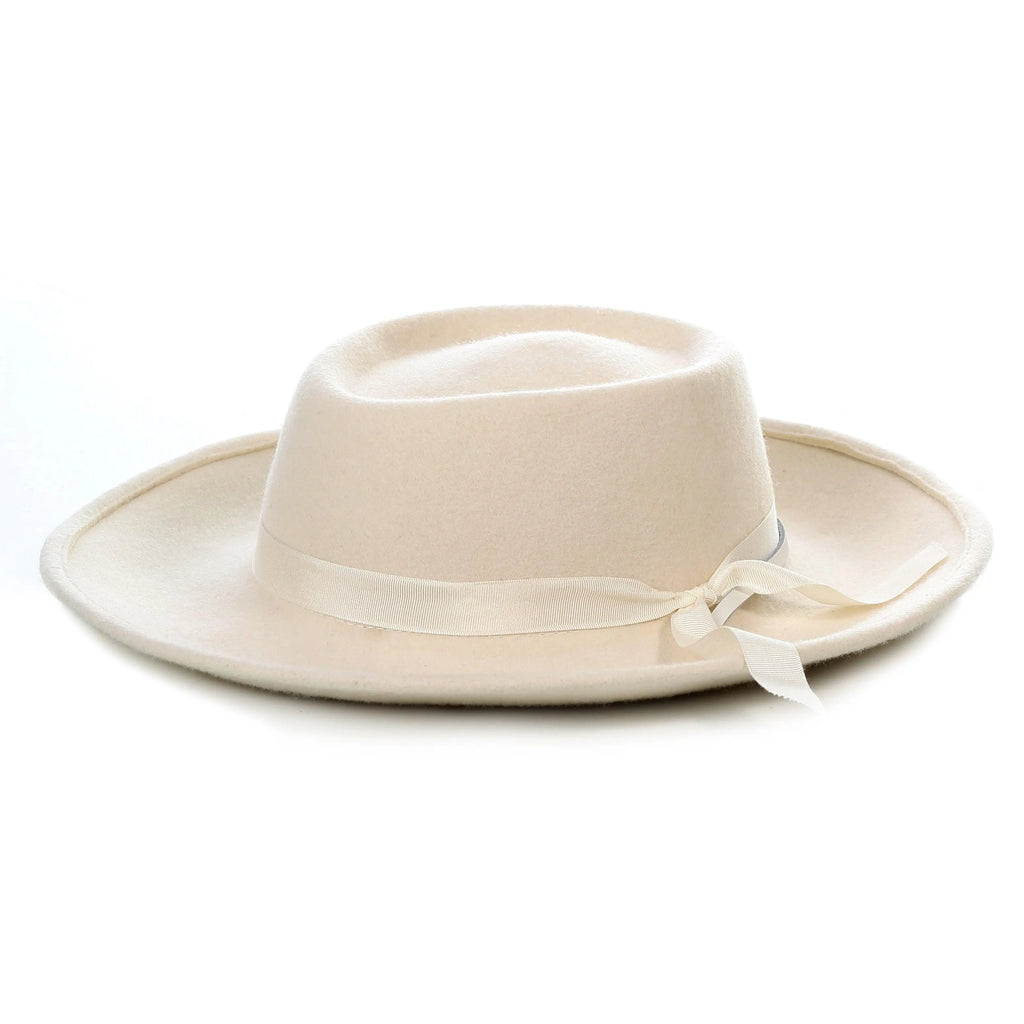 Off White Wide Brim Fedora - Earp FERRECCI