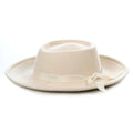Off White Wide Brim Fedora - Earp FERRECCI