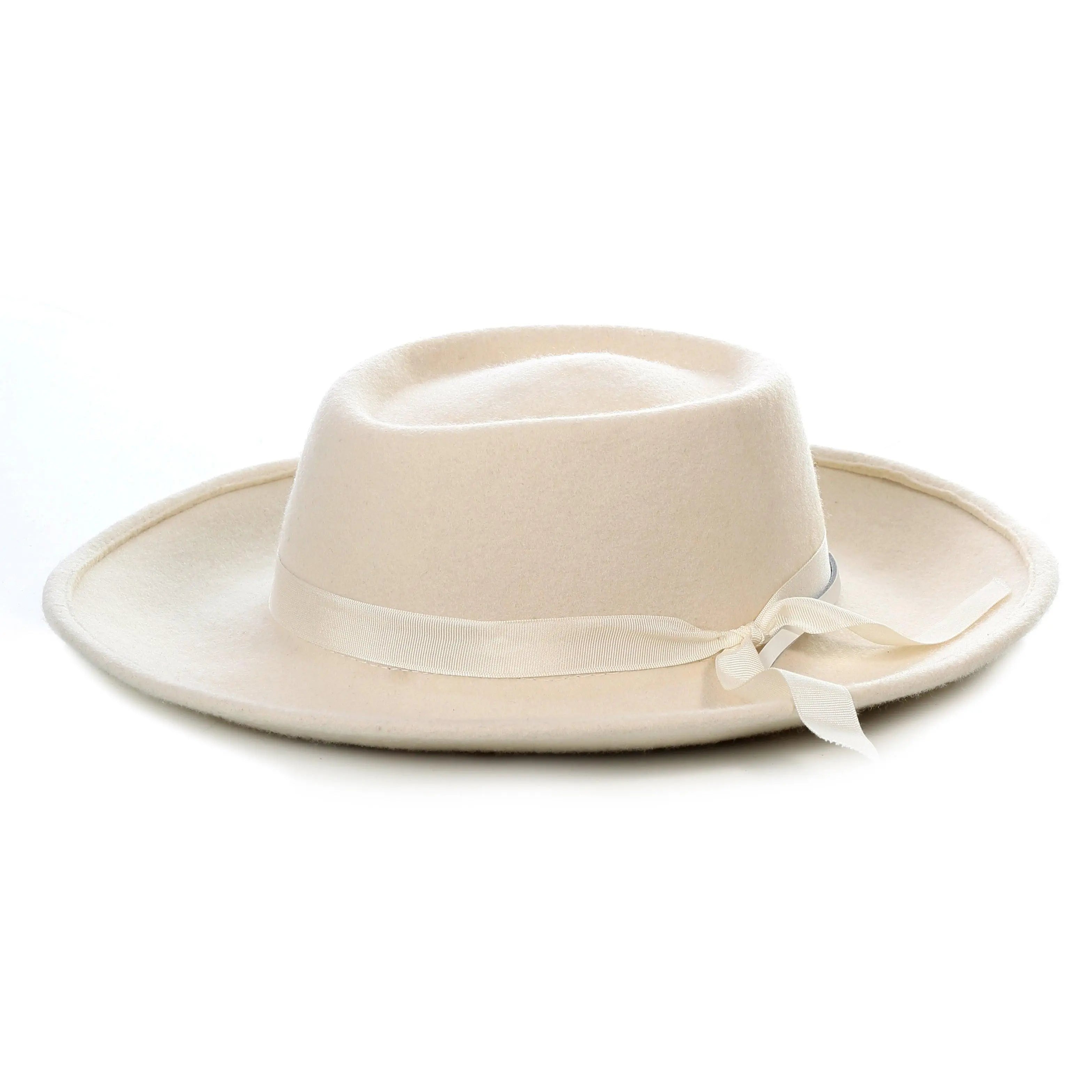 Off White Wide Brim Fedora - Earp FERRECCI