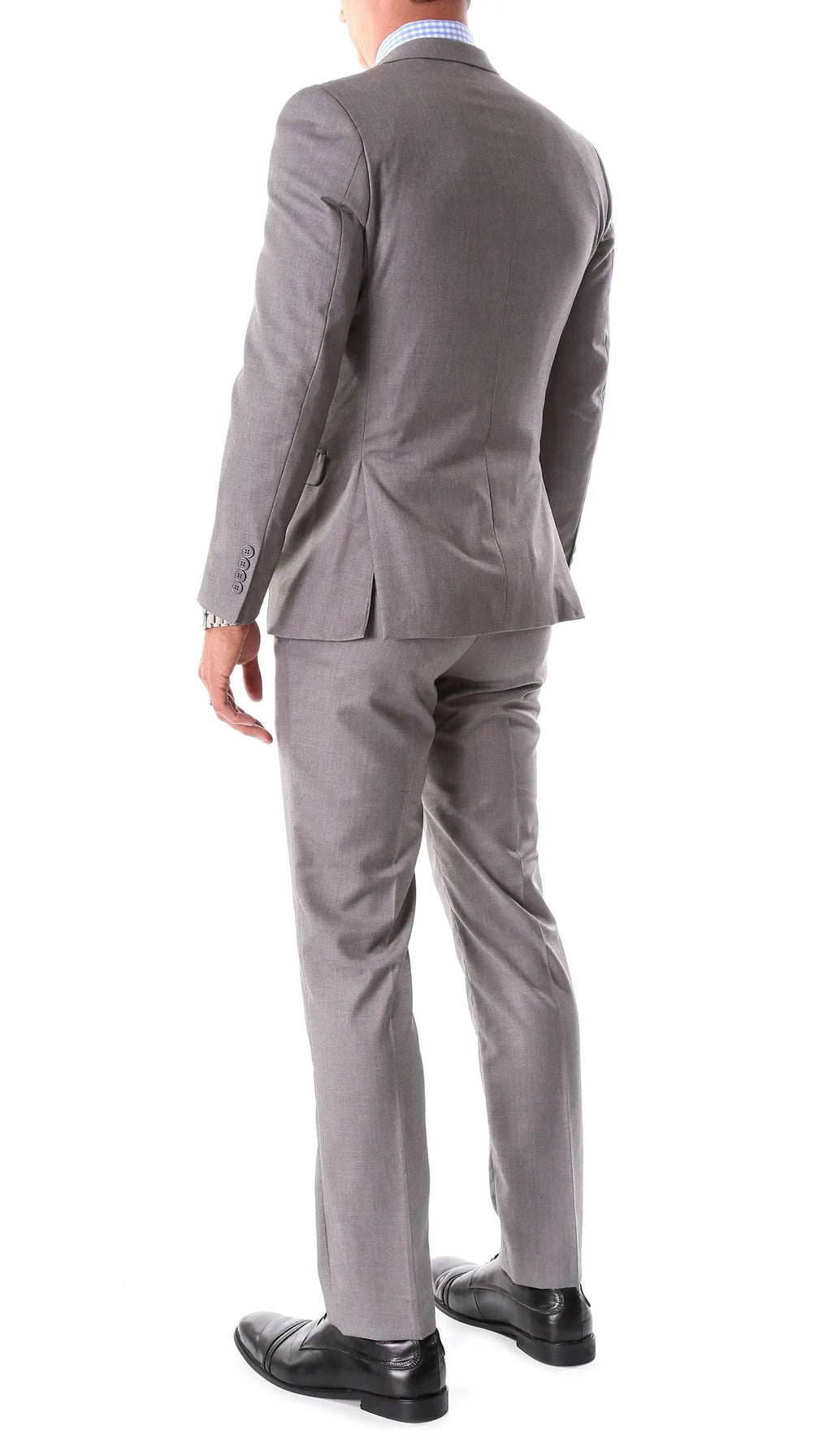 Oslo Grey Notch Lapel 2 Piece Slim Fit Suit Ferrecci