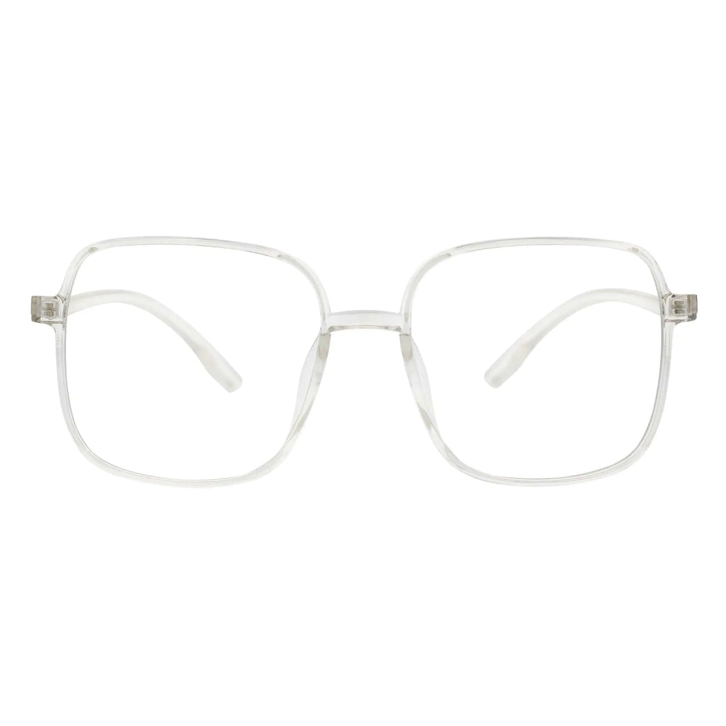 OTAKU - Large Square Glasses Crystal Frame Clear Lens Morspecs