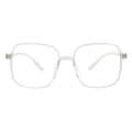 OTAKU - Large Square Glasses Crystal Frame Clear Lens Morspecs