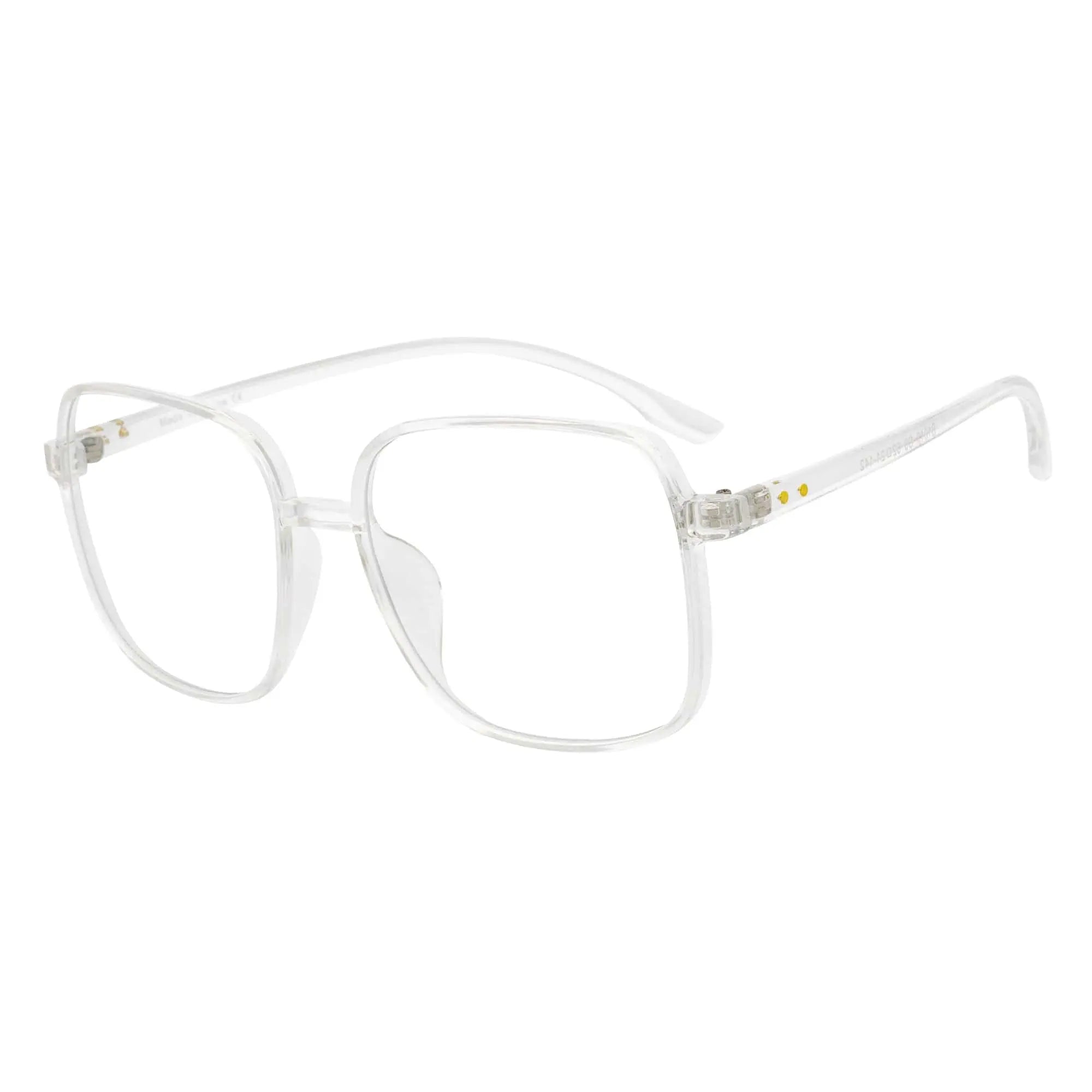 OTAKU - Large Square Glasses Crystal Frame Clear Lens Morspecs