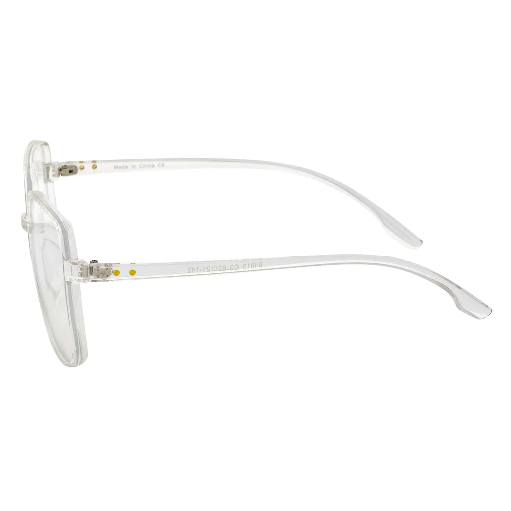 OTAKU - Large Square Glasses Crystal Frame Clear Lens Morspecs