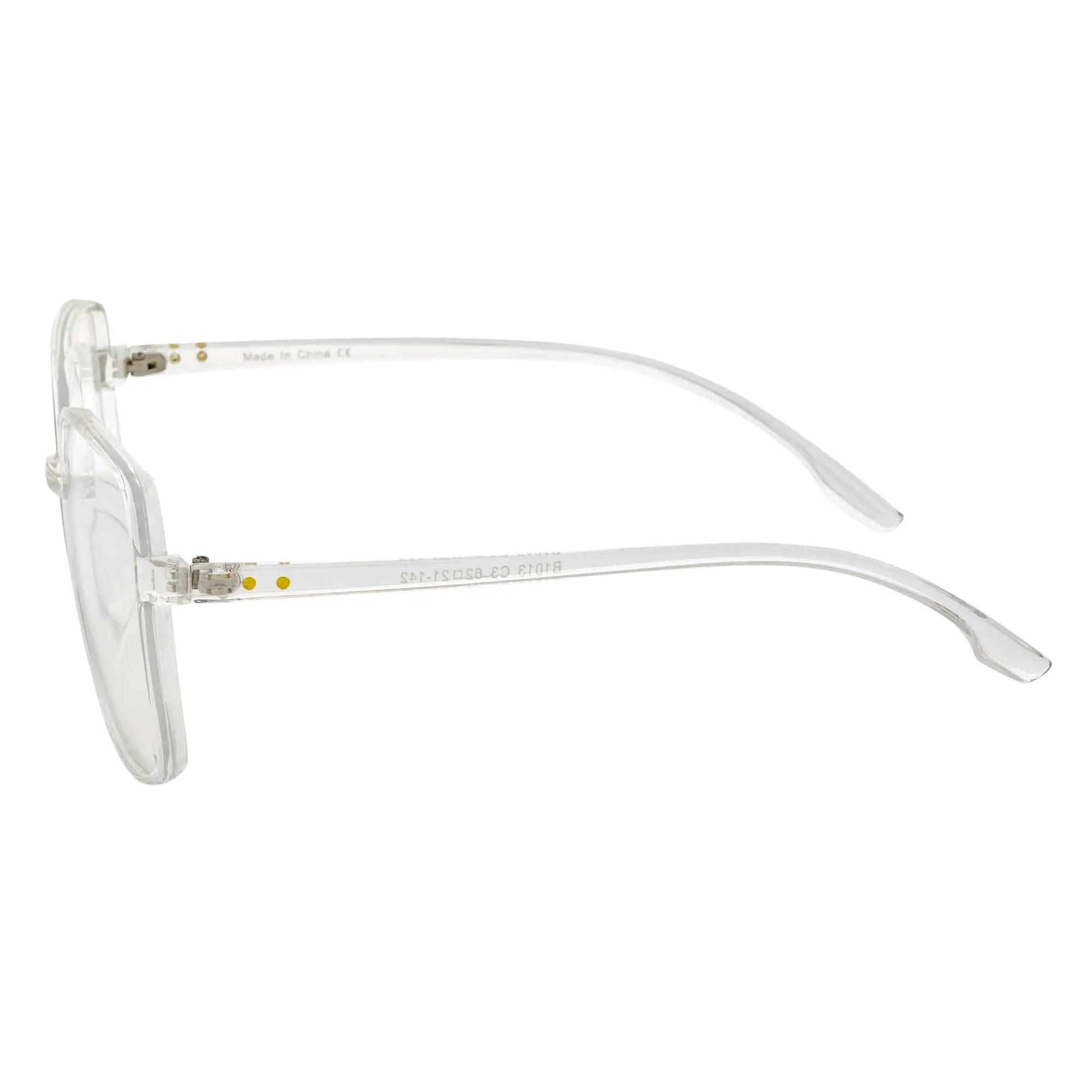 OTAKU - Large Square Glasses Crystal Frame Clear Lens Morspecs
