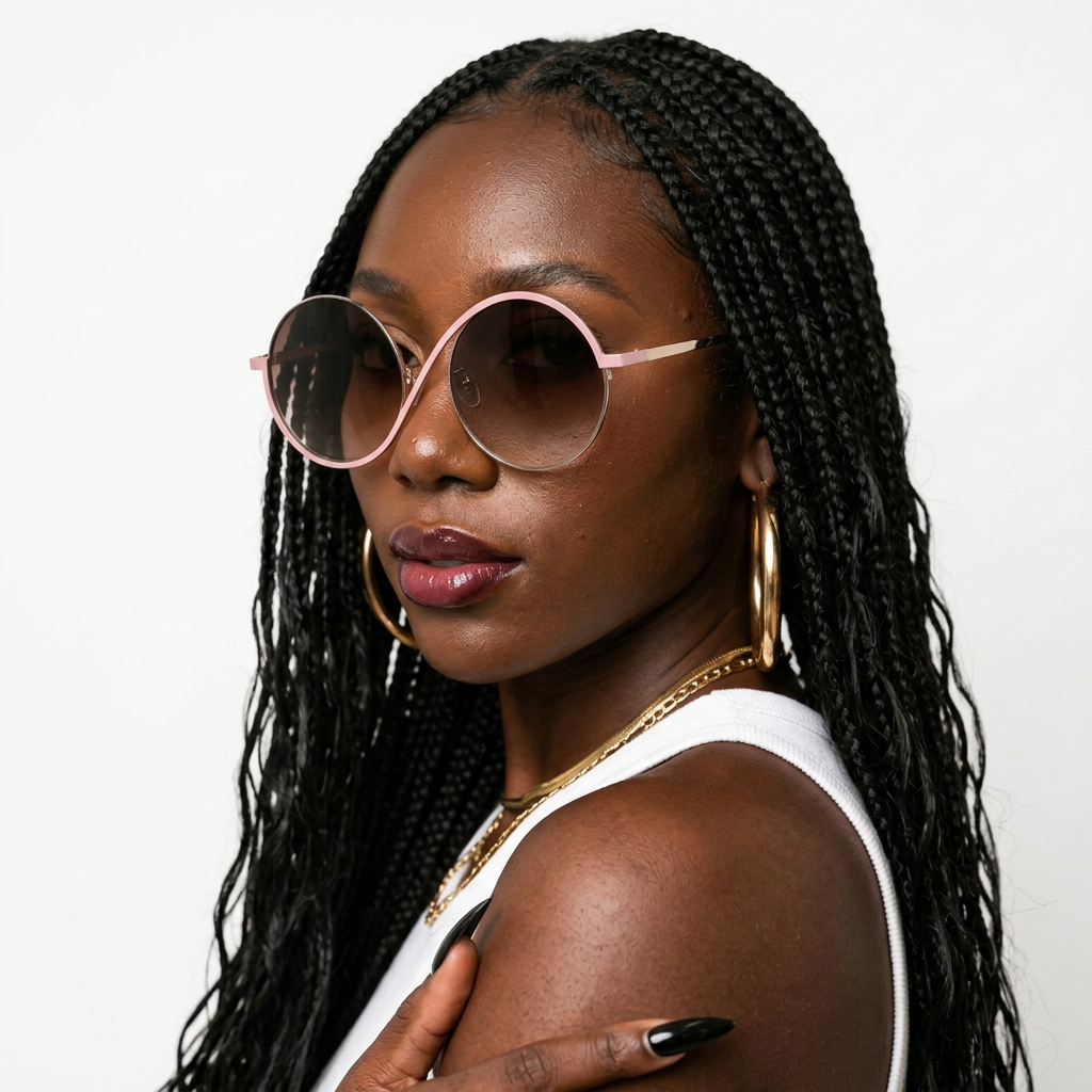 Wanderlust Gold Round Sunglasses