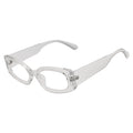 RIZZ - Small Rectangle Crystal Frame Clear Lens Glasses Morspecs